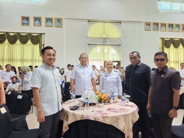 Wali Kota Baubau, H. Yusran Fahim, Wawali, Wa Ode Hamsinah Bolu, Mantan Wali Kota Baubau, La Ode Ahmad Monianse dan Pimpinan DPRD Kota Baubau saat Musrenbang RKPD tahun 2027