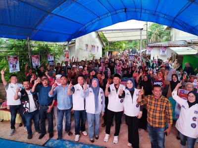 Kampanye terbatas Siska-Sudirman dipadati ratusan pendukungnya di Kelurahan Anggoeya Kecamatan Poasia