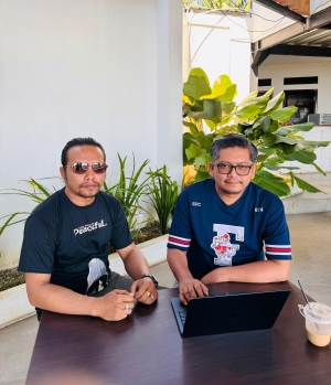 Imam Ridho Angga Yuwono (kanan) dan La Ode Abdul Ikhsaniddyn