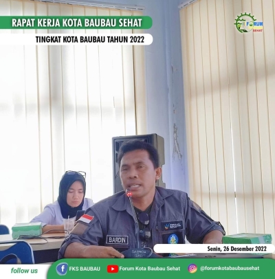Bardin, Ketua Bidang Humas dan Informasi Forum Kota Baubau Sehat