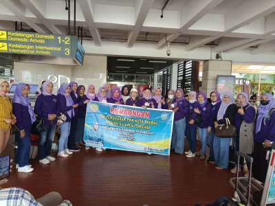 Rombongan TP PKK Kota Baubau tiba di Jakarta selanjutnya akan mempersiapkan agenda Audiensi bersama Direktorat Jendral Bina Pemerintahan Desa (Foto : Bardin)