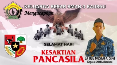 Kepala SMAN 3 Baubau La Ode Mustafa, S.Pd