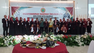 Suasana Musda IV DPD PPNI Kota Baubau Periode 2023 - 2028 di Aula Palagimata Sabtu (5/8/2023)