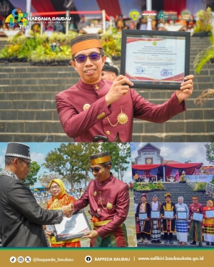 Bappeda Kota Baubau Menerima Penghargaan Inovasi dari Pj Wali Kota Baubau Tahun 2024 dengan Inovasi &#039;Safikiri&#039;
