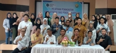 Peserta pelatihan peningkatan produktivitas pekerja yang digelar Dinas Transmigrasi dan tenaga kerja Provinsi Sulawesi Tenggara (Sultra)   Foto : IST