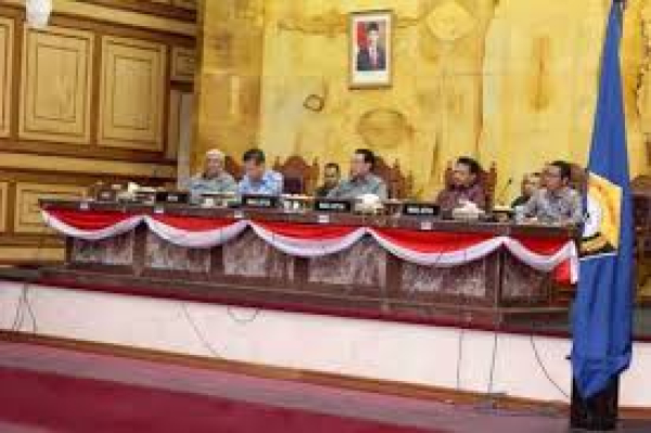 DPRD Provinsi Sulawesi Tenggara menggelar rapat paripurna penetapan renja tahun 2023  Foto : IST