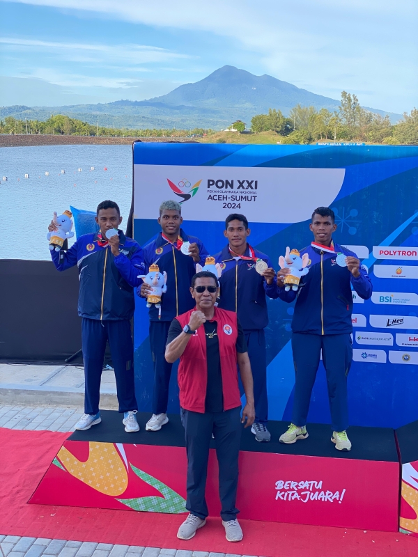 Pedayung Kayak Empat (K-4) yang meraih medali perak Foto Ist