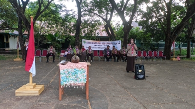 kegiatan Pekemahan Sabtu Minggu (Persami) yang dilaksanakan di lapangan Upacara Kampus Hijau SMAN 3 Baubau (18-19/3/2023))